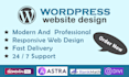 design modern, responsive wordpress website