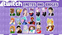 cute custom emotes, sub badges, stickers for twitch, youtube