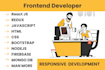 make expert react js HTML CSS javascript responsive website