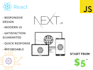 create responsive website with react js next js and tailwind