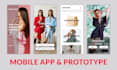 create mobile app ui and prototype