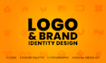 design a minimalist logo with brand identity and brand style guides