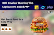 develop stunning web application using PHP