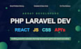 develop or fix websites with PHP, laravel, react, and apis