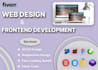 be your frontend web developer with html, CSS, bootstrap, javascript