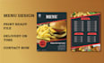 design menu cards, posters for your restaurant