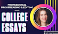 proofread and edit your college application essays