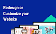 redesign and customize your website as you need