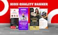 design roller or roll up banner for corporate, real estate, restaurant, medical