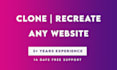 clone, recreate or duplicate any website with HTML, CSS and js