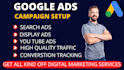 setup, manage and optimize google ads campaign