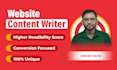 be your SEO website content writer and copywriter