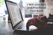 line edit and proofread your book