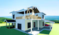 design house plan, 3d floor plan and rendering by chief architect