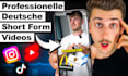edit german tiktok youtube short instagram reel