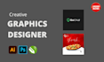 do logo design graphics with coreldraw, ai and photoshop