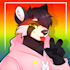 draw a furry or protogen icon art headshot