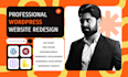 build wordpress website redesign