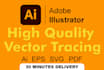 do adobe illustrator work, eps, redraw, recreate logo, website icons