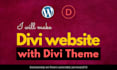 be divi expert for wordpress divi website or customize divi theme, divi builder