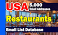 usa restaurants email addresses email list database