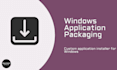 package your windows application into a setup installer