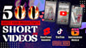 edit tiktok, insta, fb reels, shorts, youtube talking head