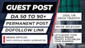 publish guest post on da 60 with dofollow backlink