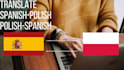 translate text from spanish to polish language and vice versa