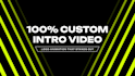 create an animated logo intro video for youtube and podcast