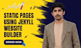 build a static website or blog with jekyll