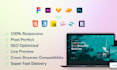 do PSD, figma, xd, sketch to HTML, CSS, sass, tailwind CSS, bootstrap, js