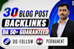do homepage contextual high da dofollow backlinks SEO links
