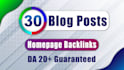 do homepage contextual high da dofollow backlinks SEO links