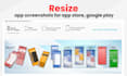 resize your app screenshots for app store and google play