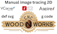 do cnc logo, manual image tracing, dxf, svg, laser  plasma cut file