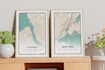 create premium quality custom city map posters