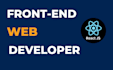 be your front end web developer with HTML CSS bootstrap javascript and react js