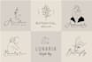 create an elegant hand drawn botanical boho logo design