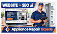 design an appliance repair website with SEO content that ranks on google