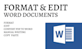 type, format and redesign word document