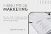 design your menu price
