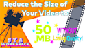 do video compression to 50 mb without losing quality