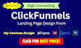 create landing page using clickfunnels and unbounce