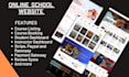 create an lms online course website, school website lms website