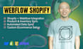 set up seamless shopify to webflow integration
