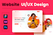 design aesthetic landing page or website UI ux in xd or figma