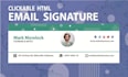 design a clickable HTML email signature