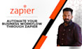 automate your business workflows through zapier