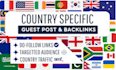 publish backlinks on your targeted country